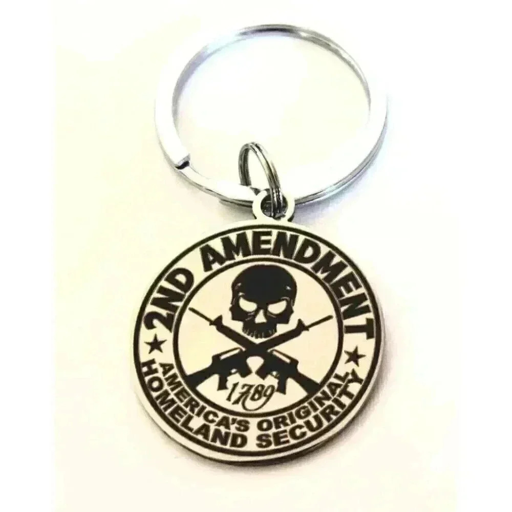 2nd Amendment Hot Stainless Steel Keychain